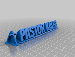 pastor kaleb customized 3d print model - Mito3D