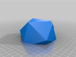 d20 puzzle box - numbers dd dnd twisty 3d print model - Mito3D
