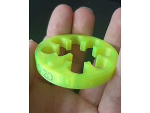 pequeña tolerancia prueba + fuente inventor 3d print model - Mito3D