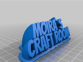moiras craft room customized 3d print model - Mito3D