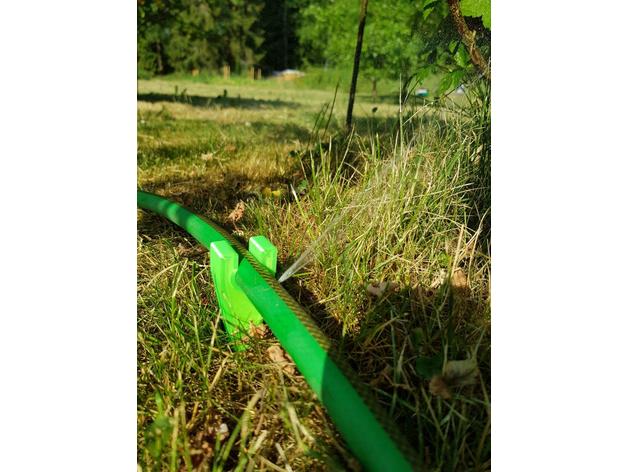 precision irrigation hose ground support 3D print model - Mito3D
