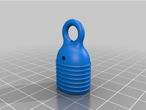 paxton teardrop fob replacement loop keyfob key 3d print model - Mito3D