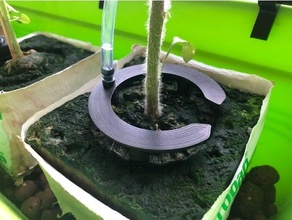 Bewässerung Heiligenschein Tropfer 10cm 4 Zoll Rockwool Würfel tropfen Hydrokultur Pflanzen Pflanze 3d print model - Mito3D