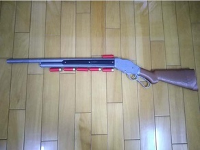 long stock m1887 shotgun desteiner gun props 3d print model - Mito3D