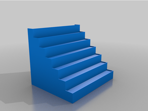 customized customisable stairs display rack 3d print model - Mito3D