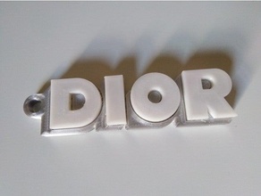 dior llavero marca 3d print model - Mito3D
