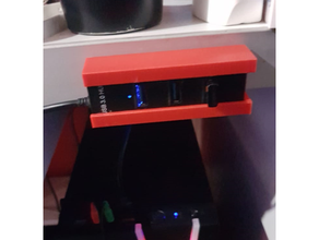 usb hub holder 3d print model - Mito3D