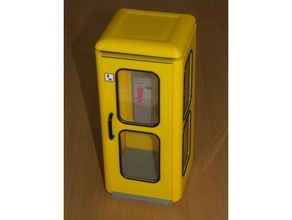 german phone booth 3d print model - Mito3D