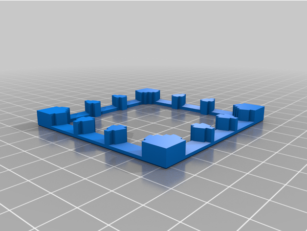 personalizzato openforge 20 parete piastrella basi 3D print model - Mito3D