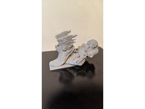 queen tribute sculpture shoe wings 3d print model - Mito3D