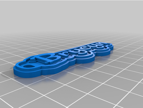 brycyn keychain customized 3d print model - Mito3D