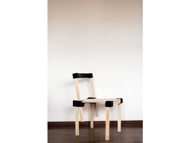 silla nudo chair design designer furniture enzo mari 3D print model - Mito3D