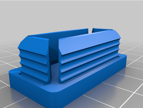 customized square rectangular tube cap joiner generator 3d print model - Mito3D