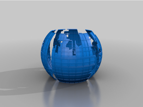 danneggiato dyson sfera bfg terreno 3d print model - Mito3D