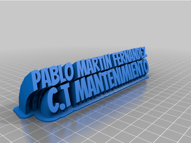 pablo Martin personalizado 3D print model - Mito3D