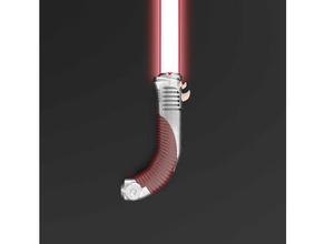 darth bane's lightsaber internals bane belt clip curved lighsaber hilt star wars 3d print model - Mito3D