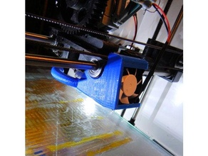 robo 3d r1+ clip fan shroud 40mm printer mod r1 3d print model - Mito3D