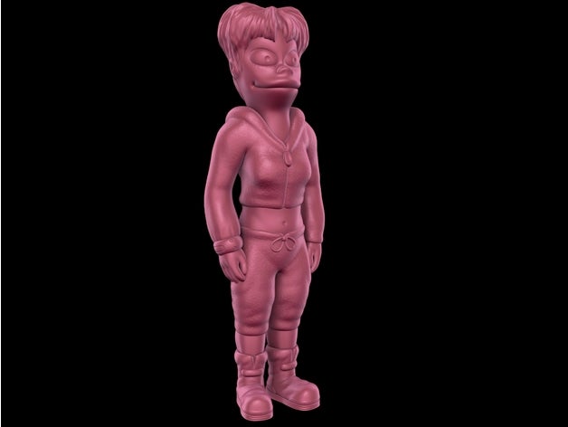 Amy wong fácil impressão suporte 20th século figura futurama mate groening modelo escultura 3D print model - Mito3D