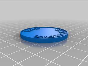personalizado moneda chip 3d print model - Mito3D