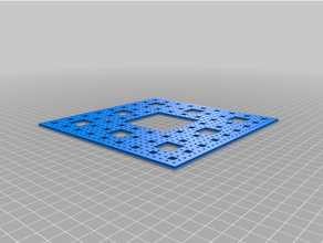 sierpinski tapis 3d print model - Mito3D