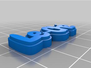 personalizado multilinha etiqueta chaveiro 3d print model - Mito3D
