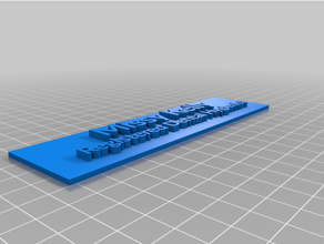 Missy Namensschild angepasst 3d print model - Mito3D
