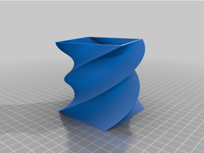 personnalisé carré vase tasse di niko 3d print model - Mito3D