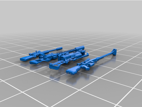 fww resized weapons 4mmdepth 3d print model - Mito3D