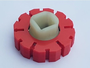 ft rotary bearing aluminium strut alu-profil aluprofil fischertechnik kugellager 3d print model - Mito3D