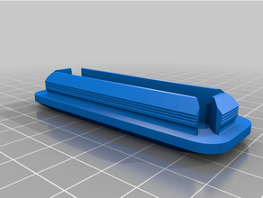 1x3 Quadrat Tube Endkappe angepasst 3d print model - Mito3D