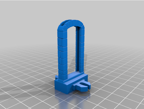 openlock 1x1 doorway door miniature scenery tiles 3d print model - Mito3D