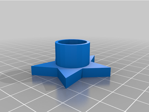 eje estrella arboles azul paso motor 3d print model - Mito3D