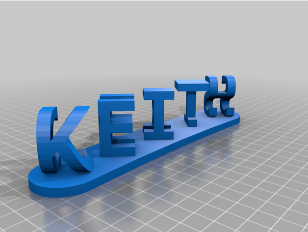 keith personalizzato 3D print model - Mito3D