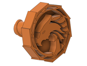 dragon extruder knob 3d print model - Mito3D