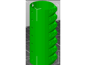 silindirik temp kule duvarlar 7 seviyeleri mk3s 3d print model - Mito3D
