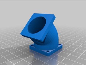 30mm 45 degree adapter customized 3d print model - Mito3D