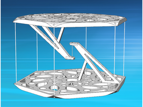 impossible table - hex 3d print model - Mito3D