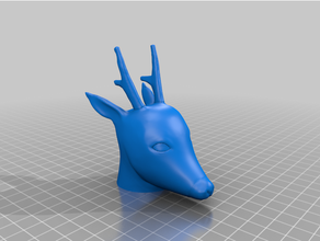 karikatür geyik hayvan 3d print model - Mito3D