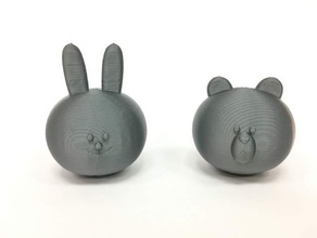 friends character cony brown balcony bear rabbit 3d print model - Mito3D