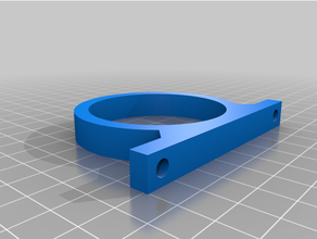 PVC suporte tubo morrer montagem parede 50mm Durchmesser 3d print model - Mito3D