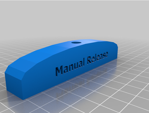 garaje puerta manual lanzamiento encargarse etiqueta 3d print model - Mito3D