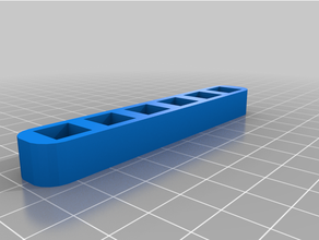 einfach Spielraum Prüfung 3d Drucker Loch Quadrat 3d print model - Mito3D