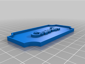 chanel nameplate customized 3d print model - Mito3D