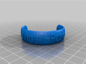 band final angel rose customized 3d print model - Mito3D