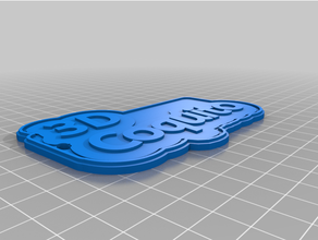 customized multiline tag keychain3d coquito 3d print model - Mito3D