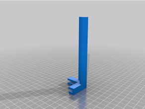 spice rack shelf leg - foamcore support small parts 3d print model - Mito3D