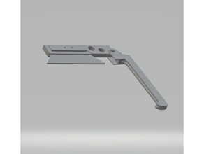 fhw diresta razor mini disposable straight hand tool huge oversized holder safety 3d print model - Mito3D