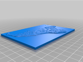 tonga topografia 3d print model - Mito3D