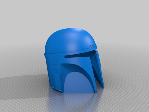 symetrical mando helmet boba fett mandalorian starwars star wars 3D print model - Mito3D