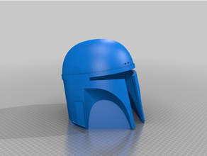 simmetrico mando casco boba fett mandalorian Guerre stellari stella guerre 3d print model - Mito3D
